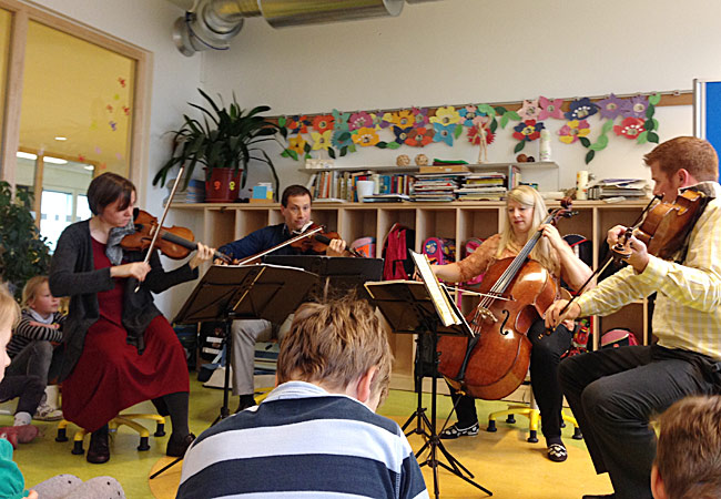 Cypress String Quartet, in Halle, Franziskus-Grundschule