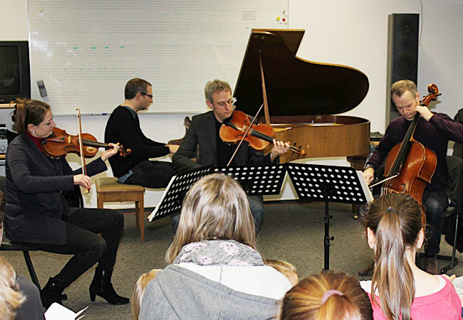 Fauré Quartett in Coesfeld, Städtisches Heriburg Gymnasium