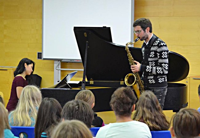 Markus Ehrlich (Saxophon) | Anny Hwang (Piano), Saarbrücken, Marienschule Saarbrücken